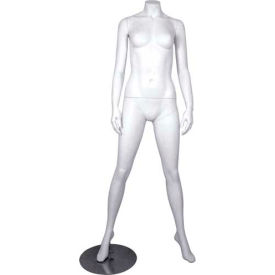Amko Displays Llc ERICA-4 Female Mannequin - Headless, Hands by Side, Legs Apart - Matte Finish image.