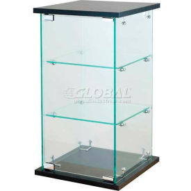 Amko Displays Llc FCC24 Frameless Glass Showcase, Counter Top, 13"W x 13"D x 24"H image.