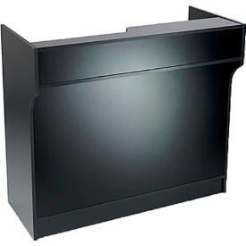 Amko Displays Llc LGT-4B Top Register Stand W/Adj. Rear Storage 48"W x 22"D x 42"H Black image.