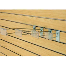 Amko Displays Llc SW/SNH10 10" Special Slatwall Hooks With Plastic Label Holder, Zinc image.