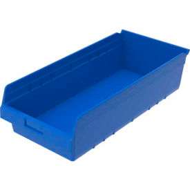 Akro-Mils 30014BLUE Akro-Mils ShelfMax® Plastic Nesting Storage Shelf Bin 30014 - 11-1/8"W x 23-5/8"D x 6"H Blue image.