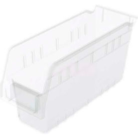 Akro-Mils 30040SCLAR Akro-Mils ShelfMax® Plastic Nesting Storage Shelf Bin 30040 - 4-1/8"W x 11-5/8"D x 6"H Clear image.
