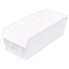 Akro-Mils 30088SCLAR Akro-Mils ShelfMax® Plastic Nesting Storage Shelf Bin 30088 - 8-3/8"W x 17-7/8"D x 6"H Clear image.