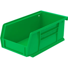 Plastic Storage Bin, 7-3/8"L x 4-1/8"W x 3"H, Green view 2