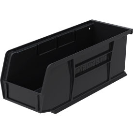 Plastic Storage Bin, 10-7/8"L x 4-1/8"W x 4"H, Black view 2