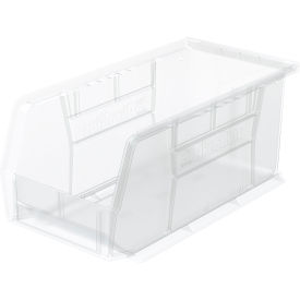 Plastic Storage Bin, 10-7/8"L x 5-1/2"W x 5"H, Clear view 2
