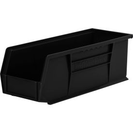 Plastic Storage Bin, 14-3/4"L x 5-1/2"W x 5"H, Black view 2