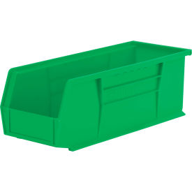 Plastic Storage Bin, 14-3/4"L x 5-1/2"W x 5"H, Green view 2