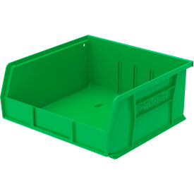 Plastic Storage Bin, 10-7/8"L x 11"W x 5"H, Green view 2