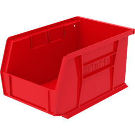 Plastic Storage Bin, 9-1/4"L x 6"W x 5"H, Red view 2