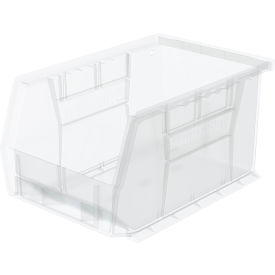 Plastic Storage Bin, 9-1/4"L x 6"W x 5"H, Clear view 2