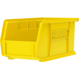 Akro-Mils 30237YELLO Akro-Mils® AkroBin® Plastic Stack & Hang Bin, 6"W x 9-1/4"D x 5"H, Yellow image.