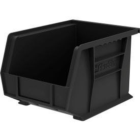 Plastic Storage Bin, 10-7/8"L x 8-1/8"W x 7"H, Black view 2