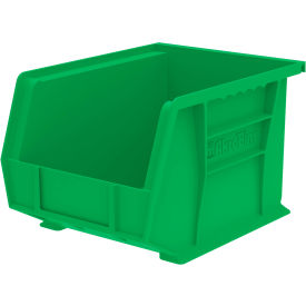 Plastic Storage Bin, 10-7/8"L x 8-1/8"W x 7"H, Green view 2