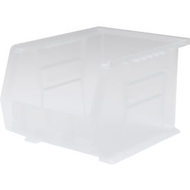 Plastic Storage Bin, 10-7/8"L x 8-1/8"W x 7"H, Clear view 2