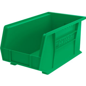 Plastic Storage Bin, 14-3/4"L x 8-1/8"W x 7"H, Green view 2