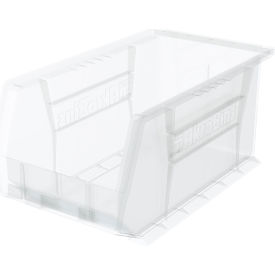 Plastic Storage Bin, 14-3/4"L x 8-1/8"W x 7"H, Clear view 2