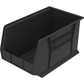 Plastic Storage Bin, 18"L x 11"W x 10"H, Black view 2