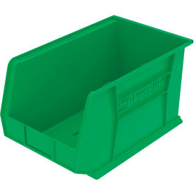 Plastic Storage Bin, 18"L x 11"W x 10"H, Green view 2