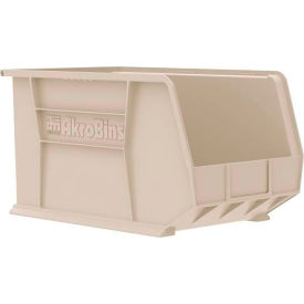 Plastic Storage Bin, 18"L x 11"W x 10"H, Stone view 2