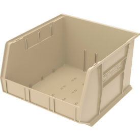 Plastic Storage Bin, 18"L x 16-1/2"W x 11"H, Stone view 2
