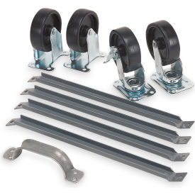 Mobile Kit For Steel Cabinet Rack, 4"W x 4"H view 2