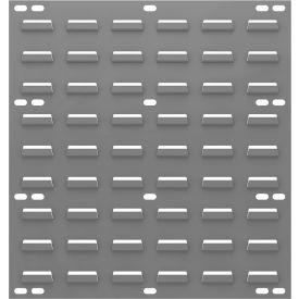 Louvered Wall Panel, 18"W x 19"H, Gray view 2