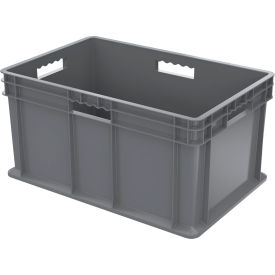Solid Straight Wall Container, 23-3/4"L x 15-3/4"W x 12-1/4"H, Gray view 2