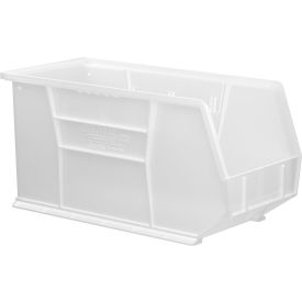 Plastic Hang & Stack Bin, 18"L x 8-1/4"W x 9"H, Clear view 2