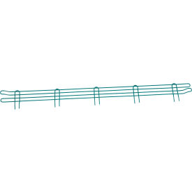 Global Industrial AL454GZ Nexel® Poly-Green® Wire Ledge, 54"W x 4"H image.