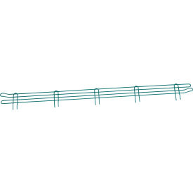 Global Industrial AL460GZ Nexel® Poly-Green® Wire Ledge, 60"W x 4"H image.