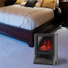 Almo Fulfillment Services Llc CA20100 Lasko Ultra Ceramic Fireplace Heater, 1500W, Black image.