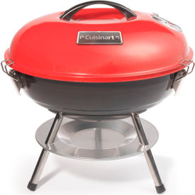 Almo Fulfillment Services Llc CCG-190RB Cuisinart 14" Portable Charcoal Grill, Red/Black image.