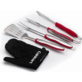 Almo Fulfillment Services Llc CGS-134 Cuisinart 3-Piece Grilling Tool Set w/ Grill Glove, Red/Black image.