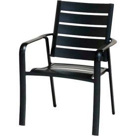 Almo Fulfillment Services Llc CORTDNCHR-1GM Cortino All-Weather Commercial-Grade Aluminum Slatted Dining Chair image.