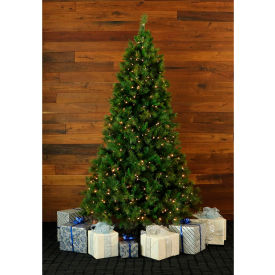 Almo Fulfillment Services Llc FFCM075-5GR Fraser Hill Farm Artificial Christmas Tree, 7.5 Ft. Canyon Pine, Clear LED Lights image.