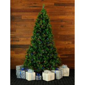 Almo Fulfillment Services Llc FFCM075-6GREZ Fraser Hill Farm Artificial Christmas Tree, 7.5 Ft. Canyon Pine, Multi LED Lights image.