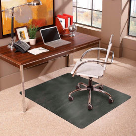 Aleco 119733 ES Robbins® Trendsetter Chair Mat for Medium Pile Carpet - 36" x 48" - Pewter image.