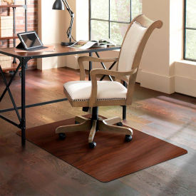 Aleco 119773 ES Robbins® Trendsetter Chair Mat for Hard Floors - 36" x 48" - Dark Cherry Woodgrain image.
