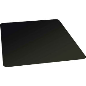 Aleco 121523 ES Robbins® Straight Edge Chair Mat For Carpet/Hard Floors, 46"W x 48"L, Black image.