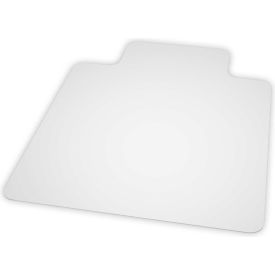 Global Industrial 250798PK Interion® Office Chair Mat for Hard Floor - 45"Wx53"L w/25"x12" Lip - Straight Edge- Ind. Pkg image.