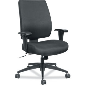 Alera Furniture HPS4201 Alera® Wrigley Series Mid-Back Synchro-Tilt Task Chair, 17.91" - 21.88" Seat Height, Black image.