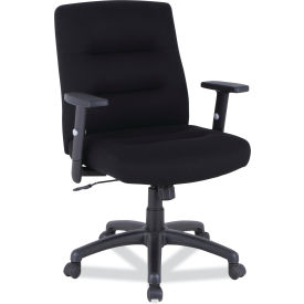 Alera Furniture ALEKS4010 Alera® Kesson Series Petite Office Chair, 300 lb Cap, 17.71" - 21.65" Seat Height, Black image.