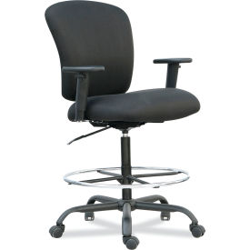 Alera Furniture MT4610 Alera® Mota Series Big & Tall Stool, 450 lb Cap., 28.74 - 32.67 Seat Height, Black image.