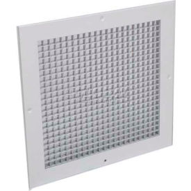 American Louver/Plasticade AG-10X10-RTW-4PK American Louver Eggcrate Return Grille 1/2" Cubed Core 10" x 10" White 4 Pack image.