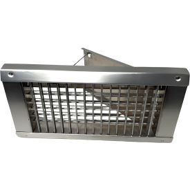 American Louver® Aluminum Spiral Duct Grille 24" x 6" Silver 