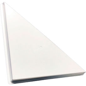 American Louver/Plasticade STR-ADC-W American Louver Triangle Ceiling Vent Air Diverter, for 2 x 2 T-Grid Diffusers, White image.