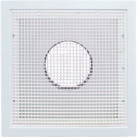 American Louver/Plasticade STR-ERFG-10W American Louver Stratus Plastic Return Filter Grille, 10" Duct, T-grid, White image.