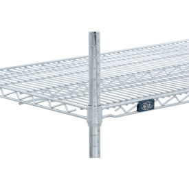 Nexel® Aluminum Shelf Clips with Retaining Ring - Set of 4