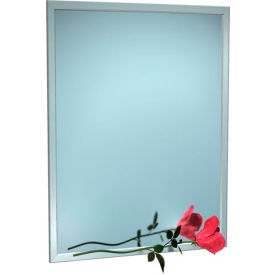 Asi Group 0600-1624 ASI® Stainless Steel Angle Frame Mirror - 16"Wx24"H - 0600-1624 image.